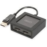 Digitus DisplayPort > Répartiteur 2x DisplayPort, Répartiteurs, Switch Noir, 0,1 mètre, 4K