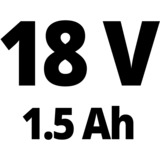 Einhell TC-CD 18-2 Li Perceuse à poignée pistolet Noir, Rouge Lithium-Ion (Li-Ion) 1,5 Ah 1,37 kg, Perceuse/visseuse Rouge/Noir, Perceuse à poignée pistolet, forage, artisanat, Noir, Rouge, 38 N·m, 350 tr/min, 1250 tr/min