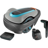 GARDENA Smart system SILENO City 500 Set, Robot tondeuse Gris/Turquoise, 19200-66, batterie et chargeur inclus