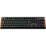 Keychron K10 HE-F1, clavier Noir/Marron, Layout BE, Gateron Double-Rail Magnetic Nebula, LED RGB, remplaçables à chaud, Bluetooth, 2,4 GHz