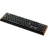 Keychron K10 HE-F1, clavier Noir/Marron, Layout BE, Gateron Double-Rail Magnetic Nebula, LED RGB, remplaçables à chaud, Bluetooth, 2,4 GHz
