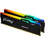 Kingston FURY 16 Go DDR5-6000, Mémoire vive Noir, KF560C40BBAK2-16, Fury Beast RGB, XMP