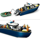 LEGO City - Poursuite avec un bateau de police, Jouets de construction 60456
