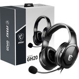 MSI IMMERSE GH20, Casque gaming Noir, Pc, PlayStation 4, PlayStation 5, Xbox Series X/S, Nintendo Switch