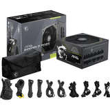 MSI MAG A1000PLS PCIE5 alimentation modulaire 1000 watt Noir, 1x 12V-2x6, 4x PCIe, 1x 12V-2x6, 4x PCIe