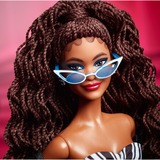 Mattel Barbie Signature - 65th Anniversary Collectible - Brown hair, black and white gown, Poupée 65ème anniversaire