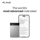 Plaud Note Pro, Enregistreur vocal Argent, 64 Go, Bluetooth (BLE 5.4), Wi-Fi double bande (2,4 GHz et 5 GHz)