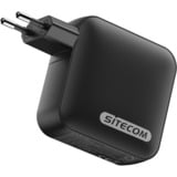 Sitecom 165W GaN Power Delivery Wall, Chargeur Noir