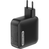 Sitecom 165W GaN Power Delivery chargeur Noir, 3x USB-C, 1x USB-A