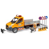 bruder Véhicule municipal MB Sprinter avec lumière et son, Modèle réduit de voiture Orange