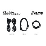 iiyama ProLite XB2792QSU-B1 27" Moniteur  Noir, HDMI, DisplayPort, 2x USB-A, USB-B, 120 Hz