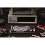 8BitDo Retro Mechanical Keyboard N Edition, clavier gaming Gris/rouge foncé, Layout États-Unis, Kailh Box White, TKL, Bluetooth Low Energy, Wireless 2.4G, USB