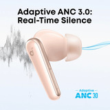 Anker Liberty 5 casque  Rose, Bluetooth 5.4, Adaptive ANC 3.0, IP55