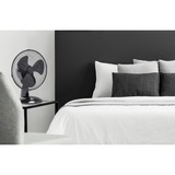 Bestron DDF27Z ventilateur Noir Noir, Ventilateur à lame domestique, Noir, Table, 27 cm, Boutons, Secteur