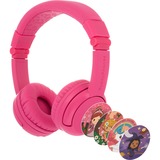 Buddyphones Play+, Casque/Écouteur rose fuchsia