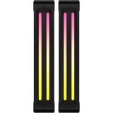 Corsair iCUE LINK QX140 RGB Starter kit ventilateurs de boîtier Noir, 2 pièces, 140 x 140 x 25 mm, PWM