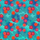 Cricut Feuilles de transfert Infusible Ink à motifs, Fleurs tropicales, Matériau d'impression Multicolore, Multicolore, 30 x 30 cm