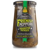 Grate Goods Friendly Peppers Barbecue Pickles, Assaisonnement 370 ml | Piments Padrón doux et fruités | Marinés avec AllBrine de Kesbeke