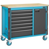 Hazet Assistent 179 NW Établi portable, Chariot à outils Bleu/Noir, Établi portable, Noir, Bleu, 750 kg, 600 mm, 1150 mm, 965 mm