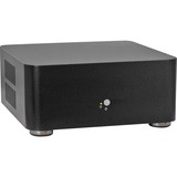 Inter-Tech A80 Small Form Factor (SFF) Noir 60 W, Boitîer HTPC Noir, Small Form Factor (SFF), PC, Noir, ITX, Aluminium, 4 cm