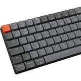 Keychron K3 Max-H1, clavier Gris/Noir, Layout BE, Gateron Low Profile 2.0 Mechanical Red, RGB led, 75%, Double-shot ABS, Hot-swappable, Bluetooth, 2.4GHz