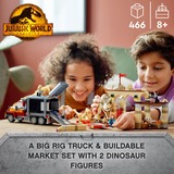 LEGO Jurassic World - L’évasion du T. rex et de l’Atrociraptor, Jouets de construction 76948