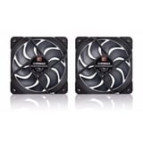 Noctua NF-A12x25 G2 PWM Sx2-PP chromax.black ventilateurs de boîtier Noir, 2 pièces, 120 x 120 x 25 mm, 2 pièces, 120 x 120 x 25 mm