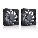 Noctua NF-A12x25 G2 PWM Sx2-PP chromax.black ventilateurs de boîtier Noir, 2 pièces, 120 x 120 x 25 mm, 2 pièces, 120 x 120 x 25 mm