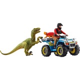 Schleich Dinosaures - Balade en quad pour le vélociraptor, Figurine 