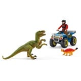 Schleich Dinosaures - Balade en quad pour le vélociraptor, Figurine 