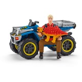 Schleich Dinosaures - Balade en quad pour le vélociraptor, Figurine 