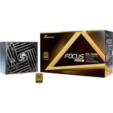Seasonic FOCUS GX-1000-V4 ATX3.1 alimentation modulaire 1000 watt Noir, 1x 12VHPWR, 3x PCIe
