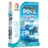 SmartGames Fête de la piscine avec les pingouins, Jeu d'apprentissage Néerlandais, 1 joueur, à partir de 6 ans, 60 défis