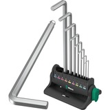 Wera 950/9 Jeu de clés hexagonales 8, Tournevis Chrome, 10 pièces, métrique, chromé