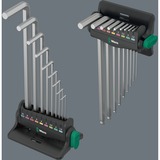Wera 950/9 Jeu de clés hexagonales 8, Tournevis Chrome, 10 pièces, métrique, chromé