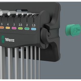 Wera 950/9 Jeu de clés hexagonales 8, Tournevis Chrome, 10 pièces, métrique, chromé