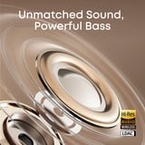 Anker soundcore AeroClip open-ear headset casque oreille ouverte Blanc/Or, Bluetooth 5.4, IP55, 8h