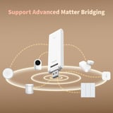 Aqara Hub M100, Station de base Blanc, Matter, Thread, Zigbee