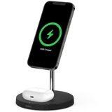 Belkin BOOSTCHARGE Pro 2-en-1 Support de charge sans fil avec MagSafe, Station de recharge Noir