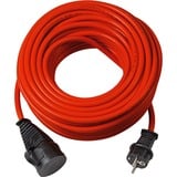 Brennenstuhl Rallonge BREMAXX IP44, Câble d'extension Rouge, 25 mètres