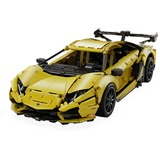 CaDA Sports Car - LP700 Sports Car, Jouets de construction Jaune, C63004W, Échelle 1:10