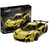 CaDA Sports Car - LP700 Sports Car, Jouets de construction Jaune, C63004W, Échelle 1:10