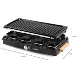 Domo DOMO Raclette-grill hout 1400W Noir/bois