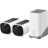Eufy E40 2-Cam Kit, Caméra de surveillance Blanc, 2K, SolarPlus 2.0, HomeBase S380, IP66