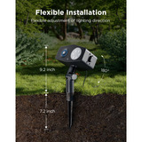 Govee Outdoor Decoration Projector Light, Lampe Noir, 2,4GHz-wifi + Bluetooth