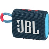 JBL GO 3 Bleu, Rose 4,2 W, Haut-parleur Bleu/Rose, 4,2 W, 110 - 20000 Hz, 85 dB, A2DP,AVRCP, 8DPSK,DQPSK,GFSK, USB Type-C