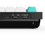 Keychron Q6 Max-M1Z QMK RGB clavier mécanique Noir, Layout BE (AZERTY), Gateron Jupiter Red, 100%, Hot-swappable, Bluetooth, 2.4GHz