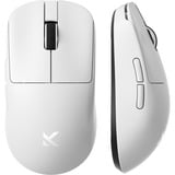 MCHOSE Souris gaming légère L7 Pro Blanc, Jusqu'à 26 000 ppp, 2,4 GHz / USB-C / Bluetooth