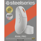 SteelSeries Rival Pro, Souris gaming Blanc, 100 - 42 000 DPI, 8K, UWB / 6 GHz
