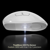 SteelSeries Rival Pro, Souris gaming Blanc, 100 - 42 000 DPI, 8K, UWB / 6 GHz